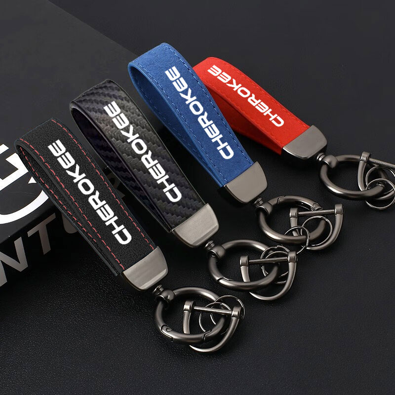 Women'S Jeep Accessories - 男性と女性のための合成皮革キーホルダー,4色,ビジネスギフト,カーキーストラップ,ウエストウォレット