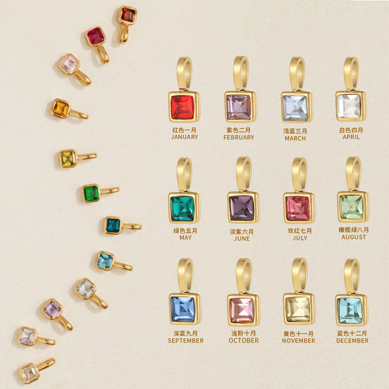 Charm Necklace Dainty - カーリダナ デインティ 女性用 誕生日プレゼント カスタムネックレス ステンレススチール