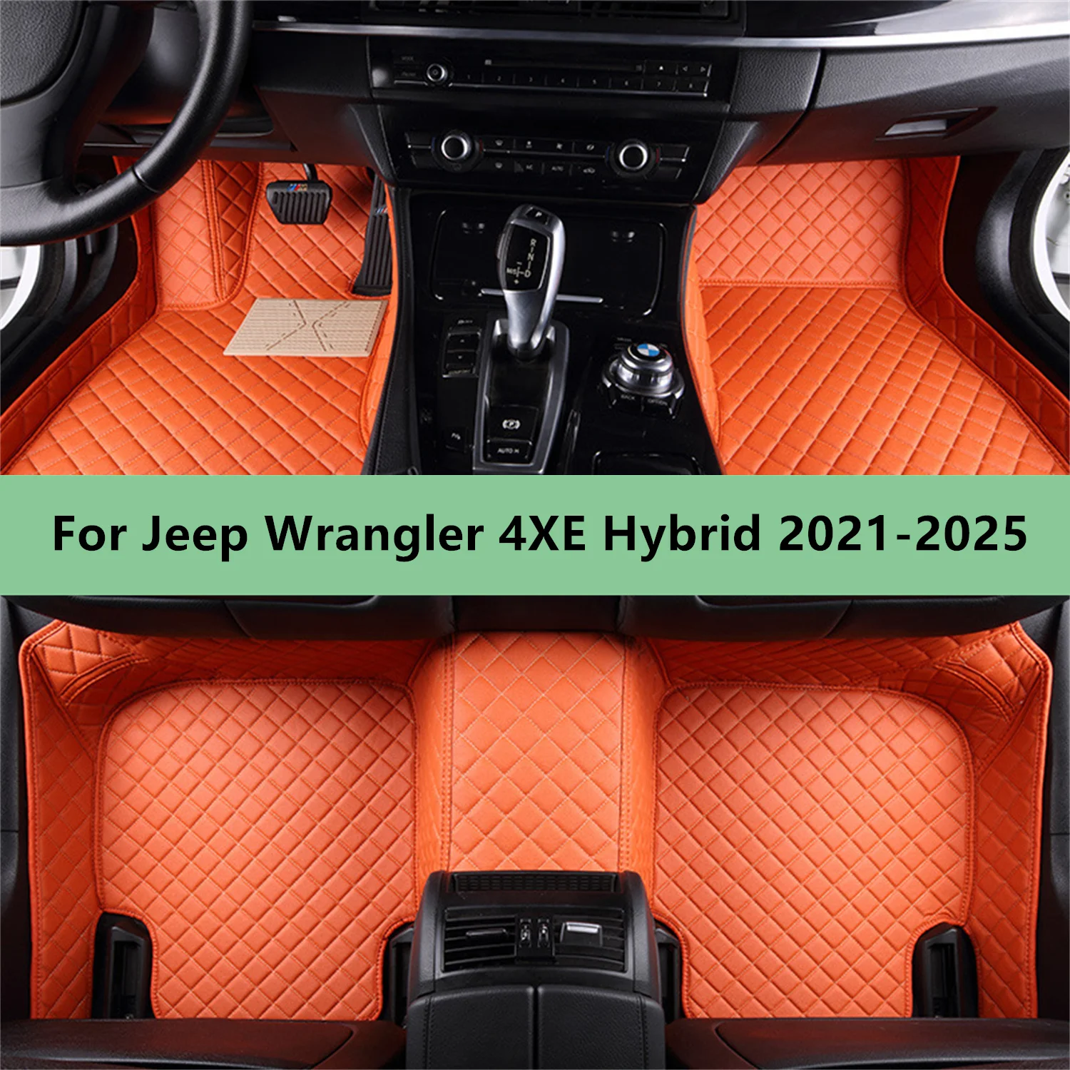 Women'S Jeep Accessories - ジープ・ラングラー4XEハイブリッド2021-2025用カスタムカーフロアマット、男性女性用カーアクセサリー