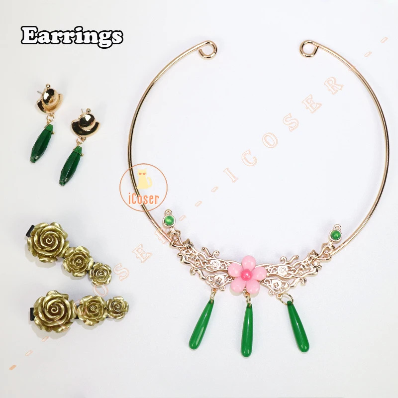 Women'S Ear Accessories - 猫猫コスプレネックレスイヤリングヘアピンアニメ薬屋日記帽子耳クリップコスプレアクセサリー小道具女性女の子