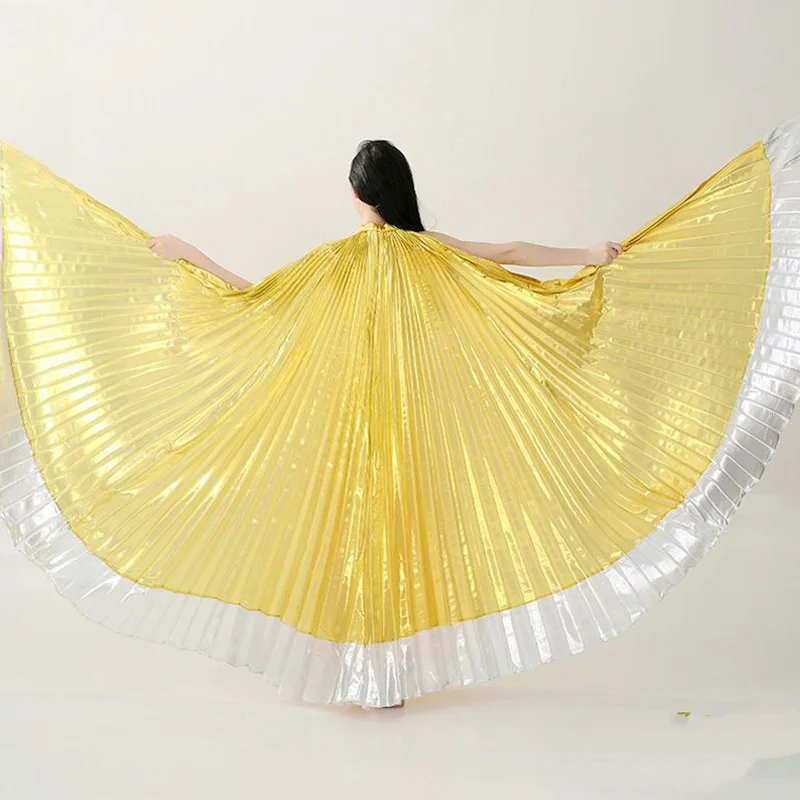Women'S Egyptian Accessories - プロ仕様のノンスティックイシスウィング - エジプトのベリーダンスウィングコスチュームアクセサリー、ステージパフォーマンス用、ハンドレスシルバーウィング