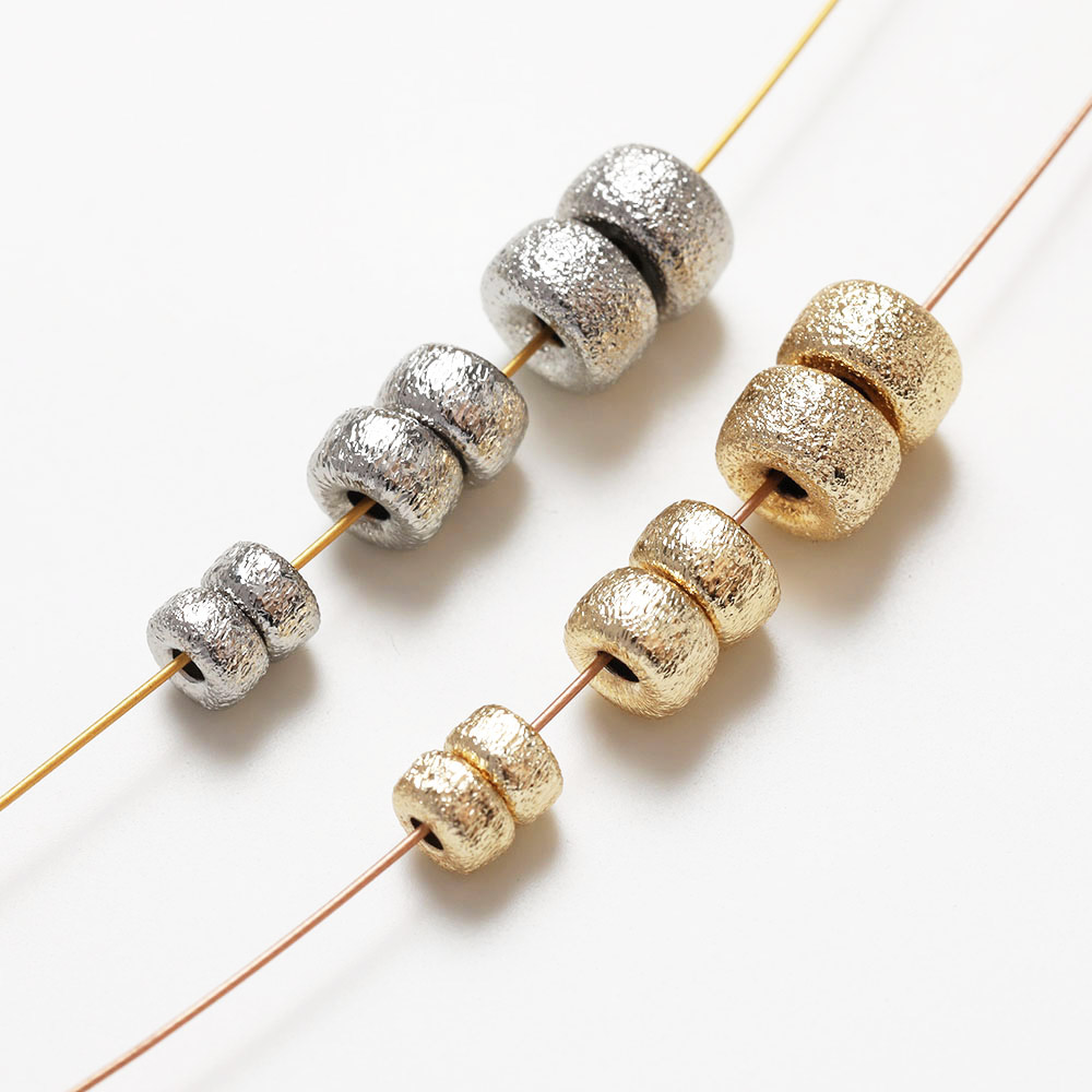 Charm Necklace Dainty - 20 個 14 k ゴールドメッキ可憐な真鍮スペーサービーズジュエリー作成ブレスレットネックレス所見 DIY