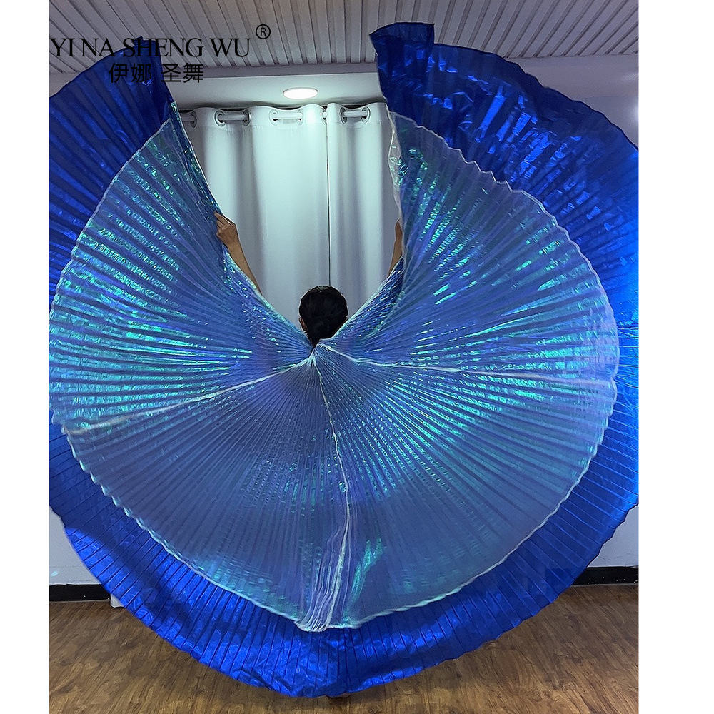 Women'S Egyptian Accessories - オープニングダンスパフォーマンス用小道具 ダンスアクセサリー エジプトの羽 360度回転 ベリーダンス イシスウィングス
