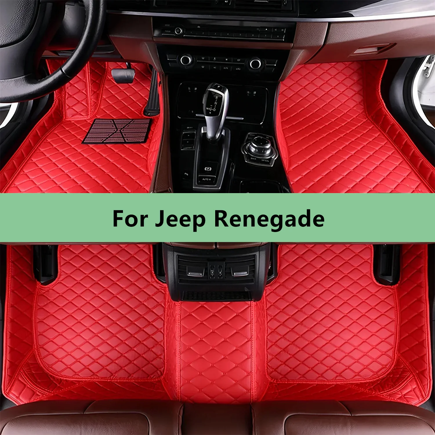 Women'S Jeep Accessories - 車のフロアマットジープ レネゲード 2018 2017 2016 フロアマット男性女性用車のインテリアアクセサリー
