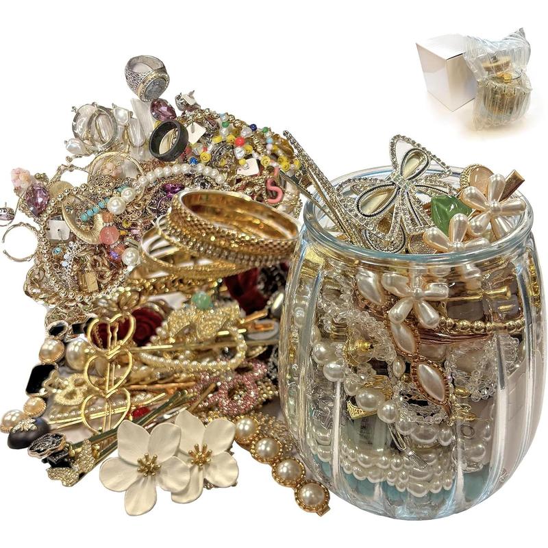 Women Accessories Display - ランダム1/10/20/50点入り スイートジュエリーセット レディース ネックレス イヤリング 指輪