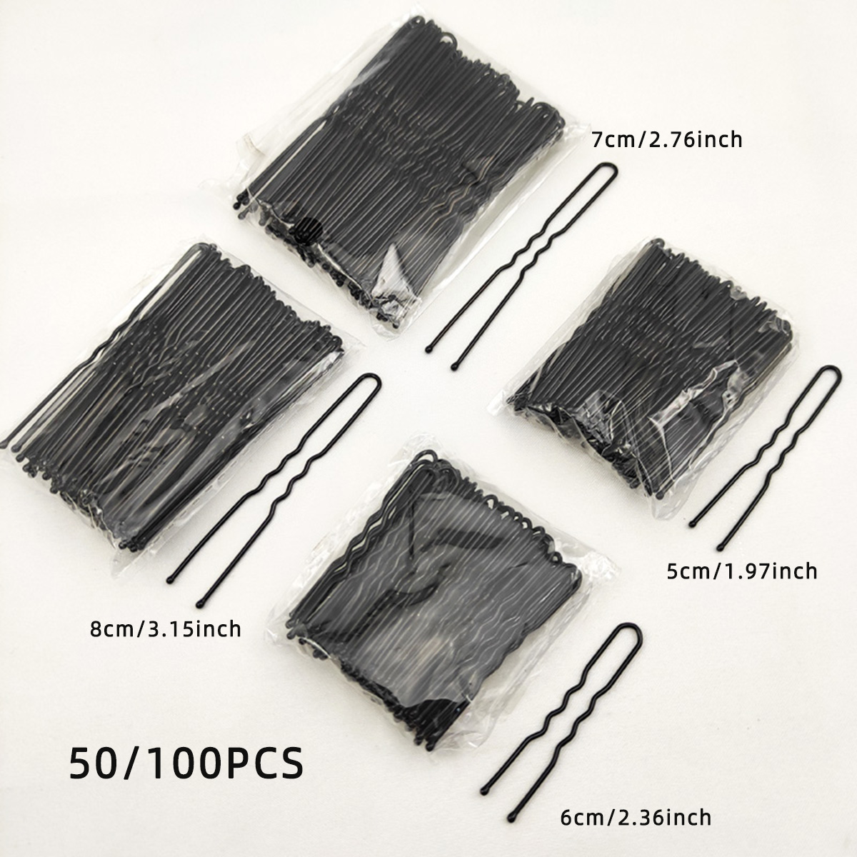 50/100 個女性 5/6/7/8 センチメートル髪波状  - Women Knight Accessories のレビューと価格