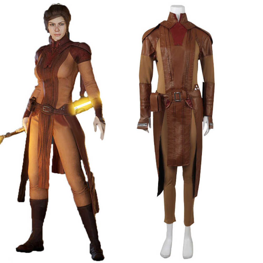 Bastila Shan コスプレ衣装ジェダイ騎士バトルスー - Women Knight Accessories のレビューと価格