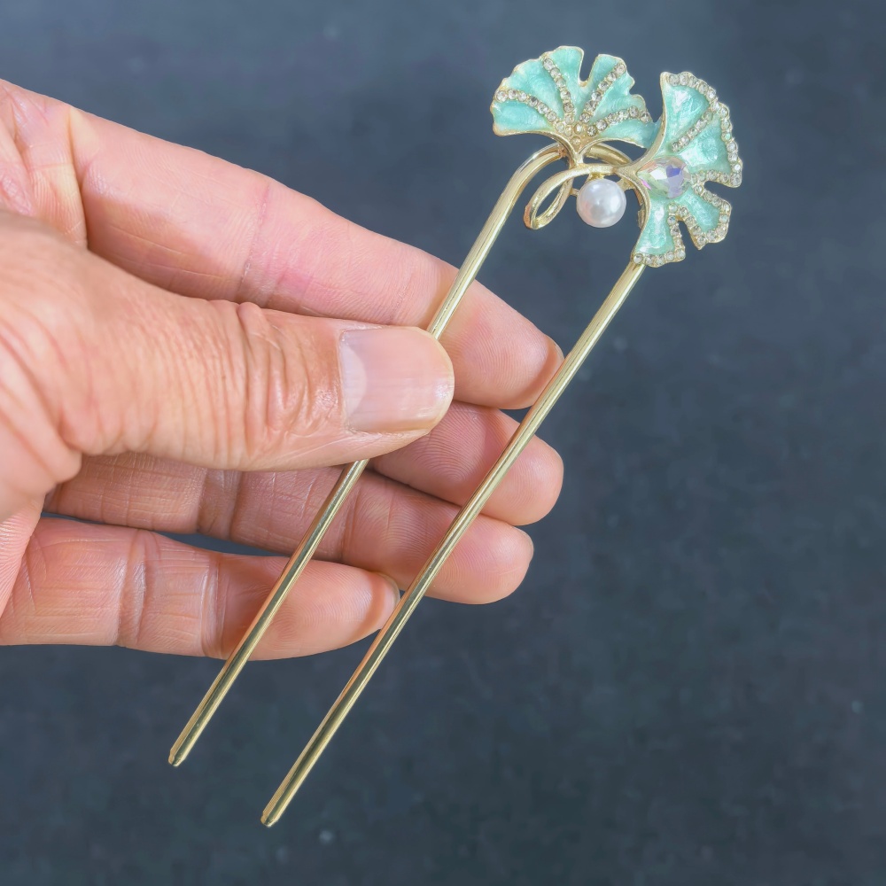 ヴィンテージ花蝶ヘアスティック女性女の子用メタル U 字型ヘ - Women Knight Accessories のレビューと価格